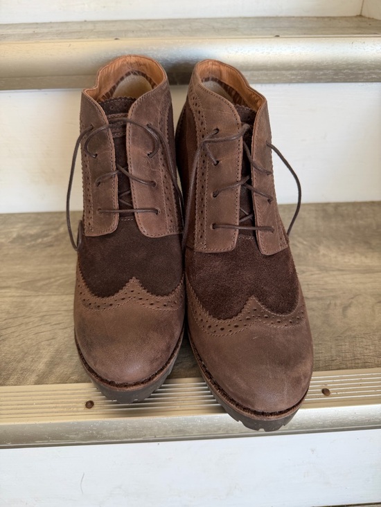 Sperry Shoes - Sperry Women's Two-Tone Brown Suede & Leather Lace-Up Boots